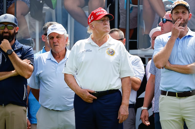 Donald Trump and his second son, Eric, were both named in a sexual harassment lawsuit filed against the president's beloved New Jersey golf course.
