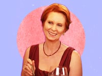 A photo illustration of Cynthia Nixon on And Just Like That... Season 2 Episode 6.