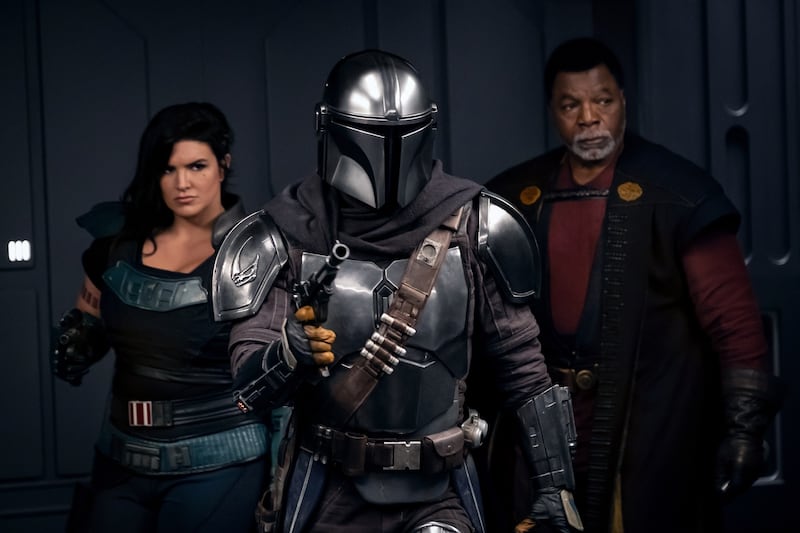 Gina Carano, Carl Weathers and The Mandalorian