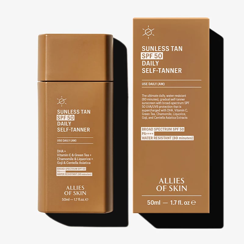 Allies of Skin Sunless Tan SPF 50 Daily Self-Tanner.