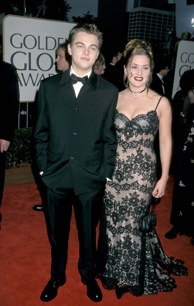Kate Winslet and Leonardo DiCaprio in 1998.