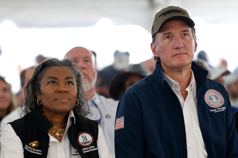 Virginia Governor Glenn Youngkin and Lieutenant Governor Winsome Earle-Sears.
