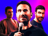 A photo illustration of actor Brett Goldstein.