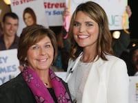 Savannah Guthrie poses alongside her mother, Nancy Guthrie, in Australia in 2015.