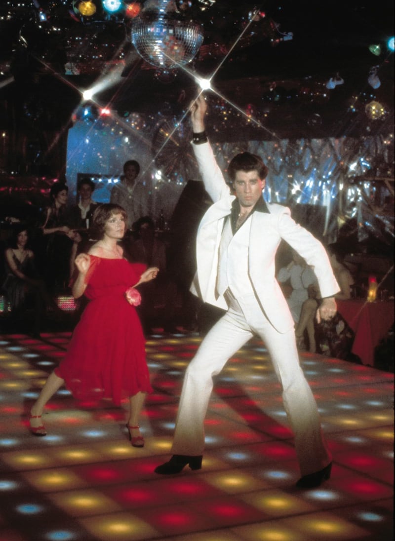 John Travolta as talented dancer Tony Manero in Saturday Night Fever (1977).