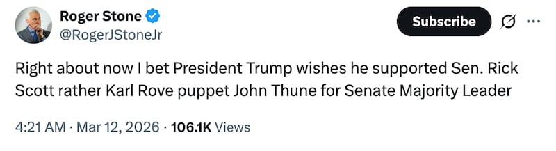Stone tweet