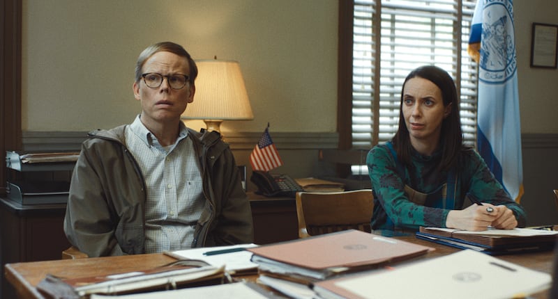 Jeff Hiller and Kate O’Flynn in “Widow’s Bay.”