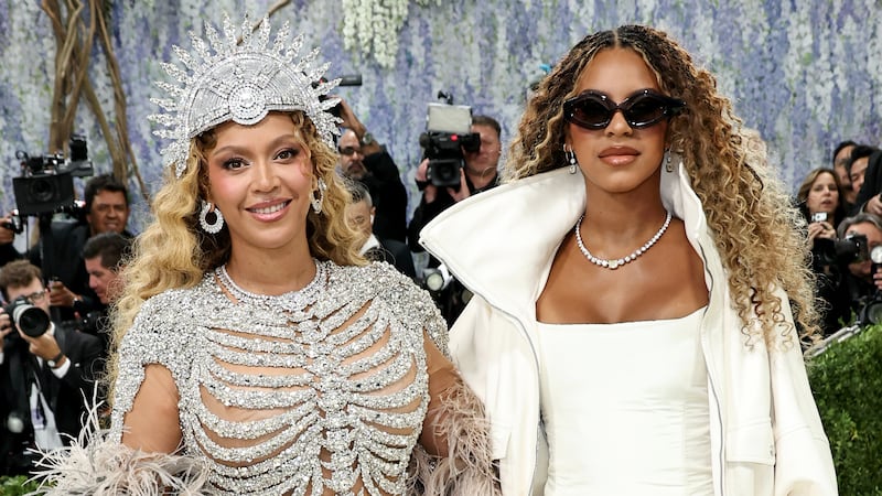 Beyoncé and Blue Ivy Carter attend the 2026 Met Gala celebrating "Costume Art" at the Metropolitan Museum of Art on May 4, 2026, in New York City.