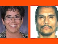 A diptych of Sue Marcum and Jorge Landeros