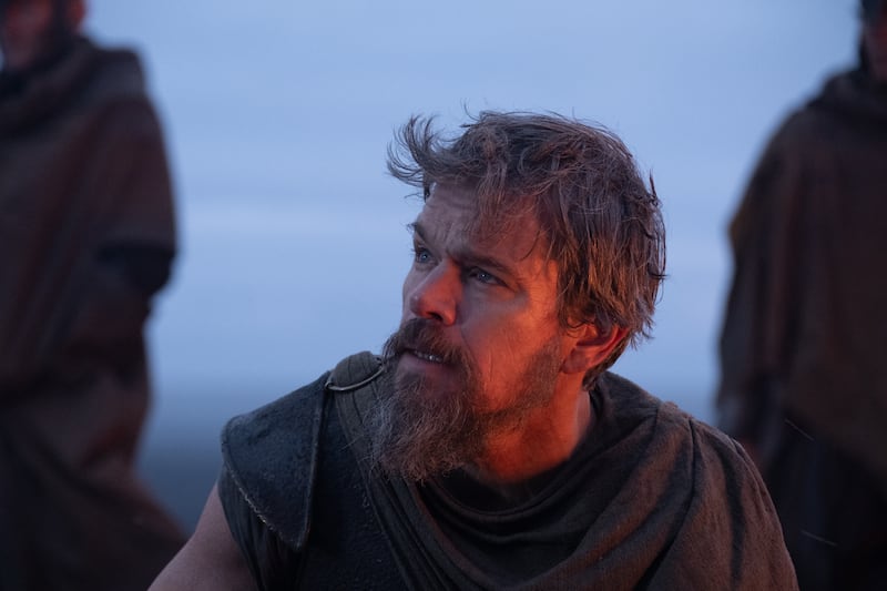 Matt Damon is Odysseus in THE ODYSSEY, written, produced, and directed by Christopher Nolan.