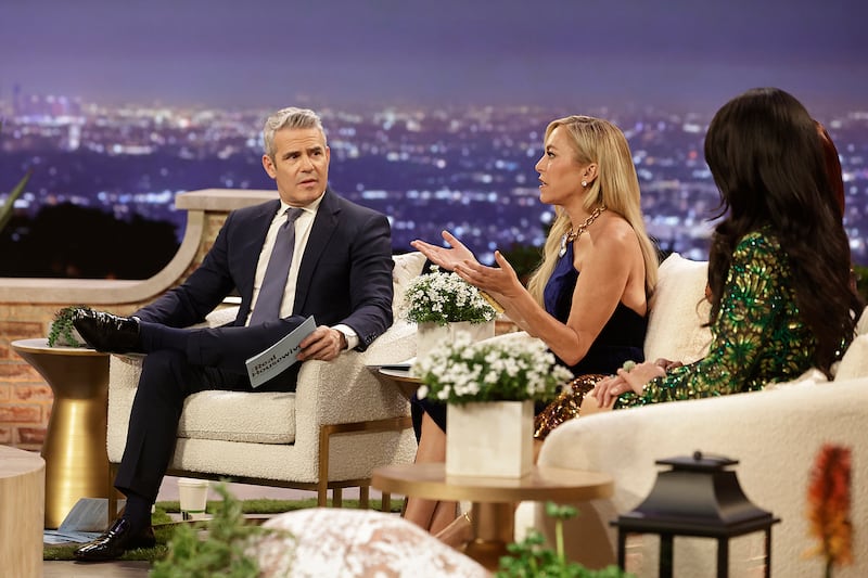 Andy Cohen and Sutton Stracke.