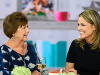 TODAY -- Pictured: Savannah Guthrie and mom Nancy, Jenna Bush Hager on Wednesday, April 17, 2019 -- (Photo by: Nathan Congleton/NBCU Photo Bank/NBCUniversal via Getty Images via Getty Images)