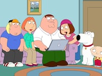 A photo including a still from Family Guy premiere on Fox