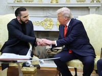 Donald Trump and Nayib Bukele.