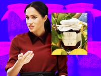 Illustration of Meghan Markle and some jam