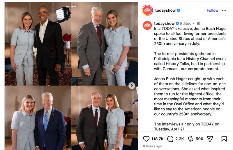 Jenna Bush Hager president interviews