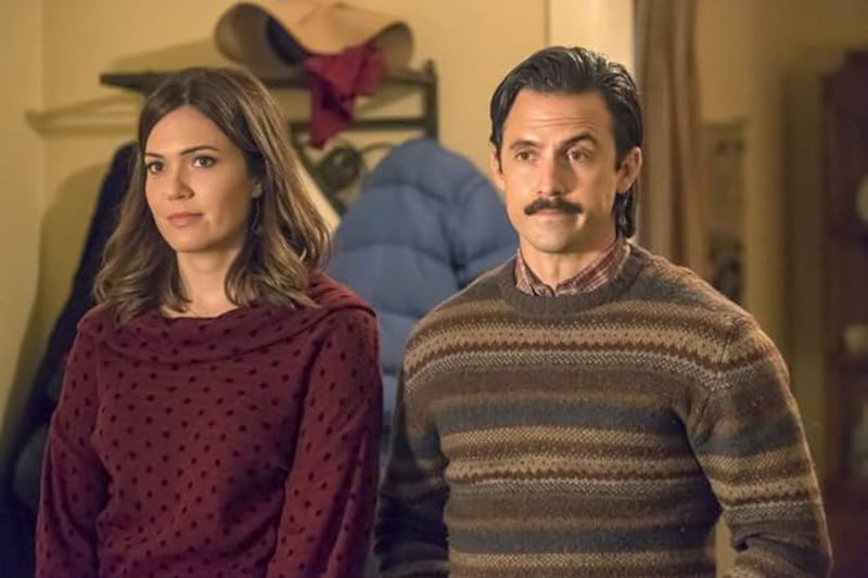 Mandy Moore appears in a scene from the series ‘This Is Us’ in 2016.