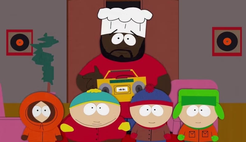 Still from the comedy central show South Park