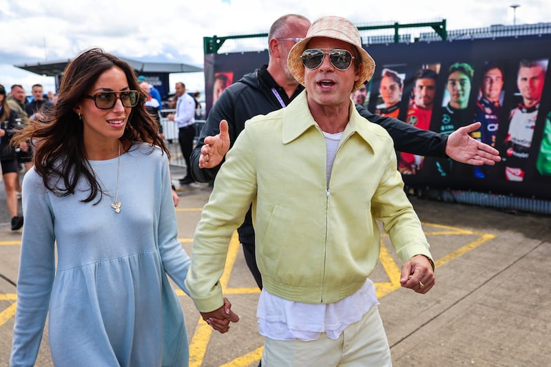Brad Pitt and girlfriend Ines de Ramon made their first public appearance at the 2024 British Grand Prix.