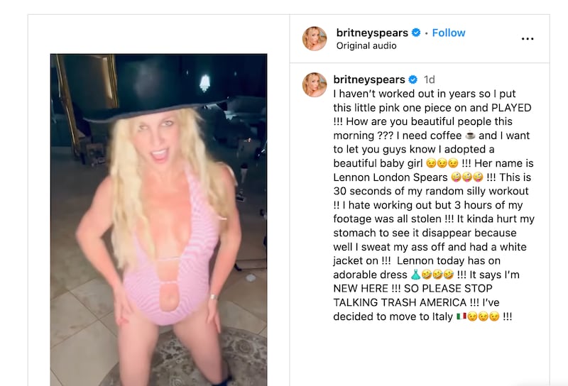 Britney Spears Instagram
