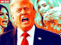Kimberly Guilfoyle, Donald Trump, Katie Zacharia and Susie Wiles.