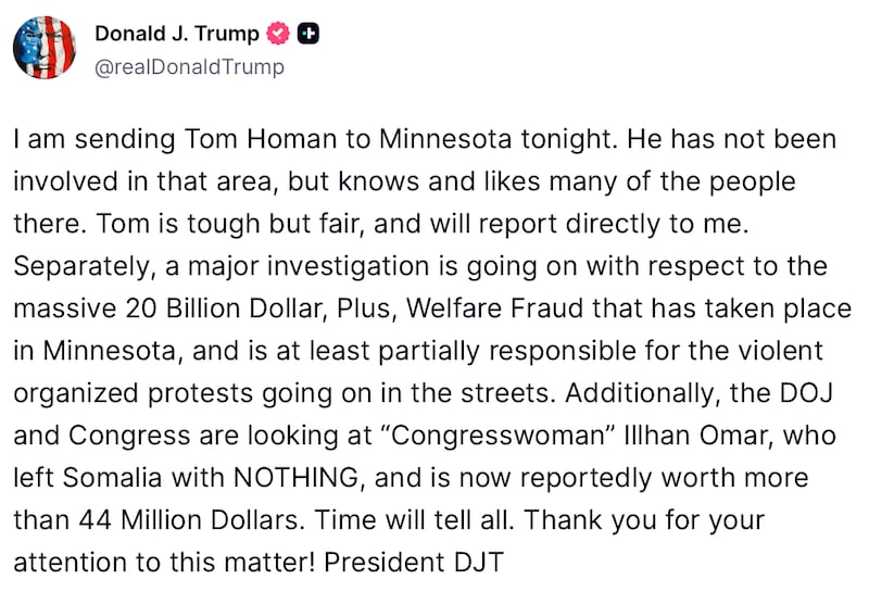 Donald Trump says Ilhan Omar is worth $44 million.