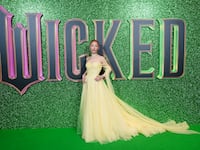 Ariana Grande attends the UK premiere of Wicked.