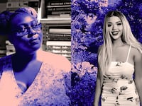 A diptych of Bethany Baptiste and Akure Phénix
