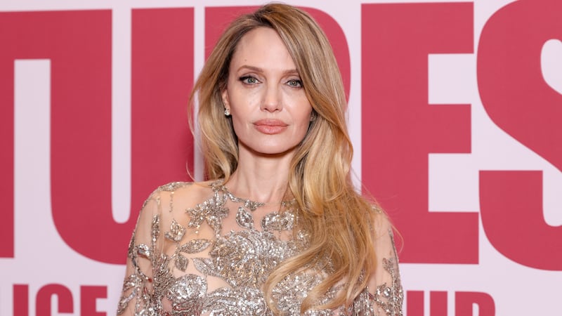 PARIS, FRANCE - FEBRUARY 09: Angelina Jolie attends the "Coutures" Première at Pathe Palace on February 09, 2026 in Paris, France.
