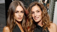 Kaia Gerber and Cindy Crawford pictured here in 2026.
