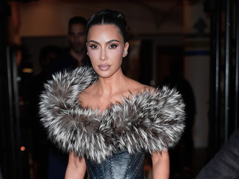 NEW YORK, NY - OCTOBER 27: Kim Kardashian is seen on October 27, 2025 in New York City. (Photo by XNY/Star Max/GC Images) *** Local Caption ***Kim Kardashian