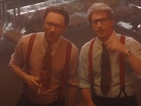 Andy Samberg (R) and Akiva Schaffer