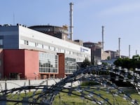 The Zaporizhzhia nuclear power plant, where Volodymyr Zelensky says Russia has planted suspected explosives.