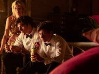 Photo still of Jacob Elordi and Barry Keoghan in 'Saltburn'