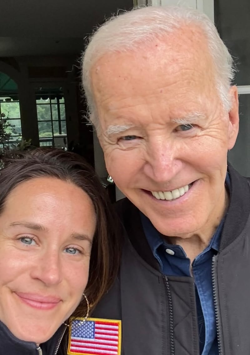 Ashley Biden and Joe Biden