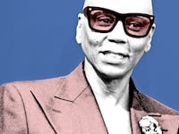A photo illustration of RuPaul