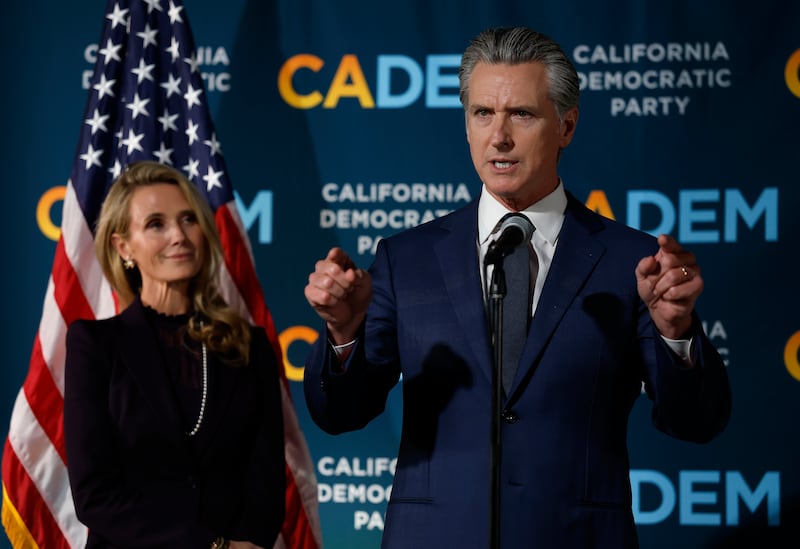 California Gov. Gavin Newsom and Jennifer Siebel Newsom
