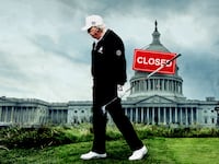 The government shutdown doesn't keep Trump from his golf game.