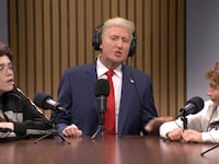 Saturday Night Live, Trump talking on a podcast