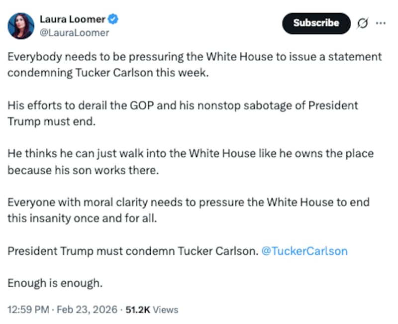 Laura Loomer/X