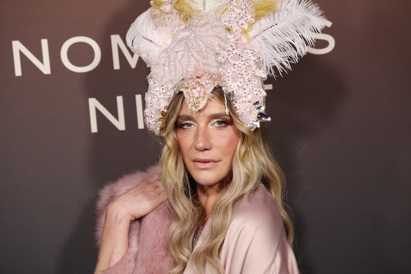 U.S. singer-songwriter Kesha arrives to The Hollywood Reporter's Nominees Night held at Chateau Marmont in Los Angeles, on February 10, 2026.