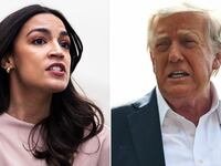 Alexandria Ocasio-Cortez and Donald Trump