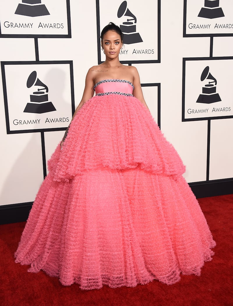 galleries/2015/02/08/and-madonna-came-as-a-bondage-french-maid-grammys-red-carpet-winners-and-losers/150208-grammy-red-carpet-rihanna_sfl5hc