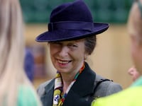 Princess Anne, Princess Royal visits the Riding for the Disabled Association (RDA) National Championships at Hartpury University and Hartpury College, in Gloucester, Britain, July 12, 2024.