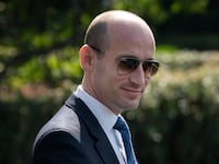Senior Advisor Stephen Miller walks to Marine One on the South Lawn of the White House on June 23, 2020 in Washington, DC.