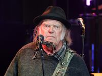 Neil Young performs onstage during the Light Up The Blues 7 Concert celebrating Autism Speaks' 20th Anniversary at the Greek Theatre on April 26, 2025 in Los Angeles, California.