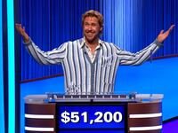 Ryand Gosling on 'Jeopardy!' as a promotion for his film 'Project Hail Mary'.