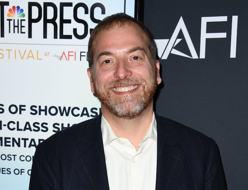 HOLLYWOOD, CALIFORNIA - NOVEMBER 11: Chuck Todd attends the 2021 AFI Fest - "Meet The Press" Photo Call at TCL Chinese 6 Theatres on November 11, 2021 in Hollywood, California. (Photo by Jon Kopaloff/Getty Images)