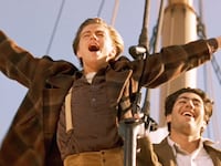 Leonardo DiCaprio as Jack Dawson and Danny Nucci as Fabrizio