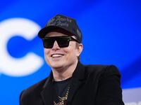 Elon Musk speaks at the Conservative Political Action Conference.